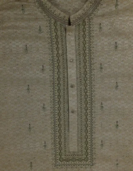 DULL GOLD FORMAL KURTA | FESTIVE '26 | JUNAID JAMSHED MENSWEAR