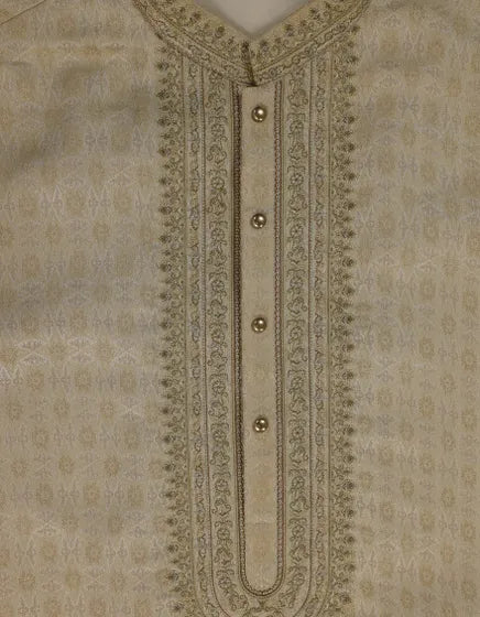DULL GOLD FORMAL KURTA | FESTIVE '26 | JUNAID JAMSHED MENSWEAR