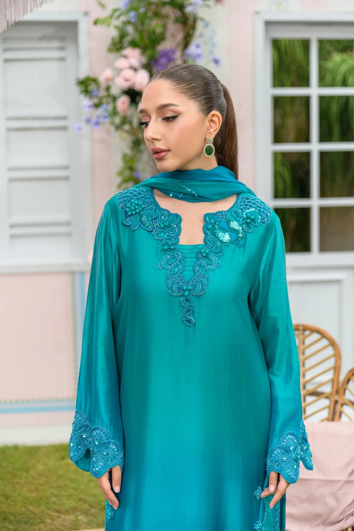 AquaFrost | Zarayna-Festive Formals '25 | Flairs Studio