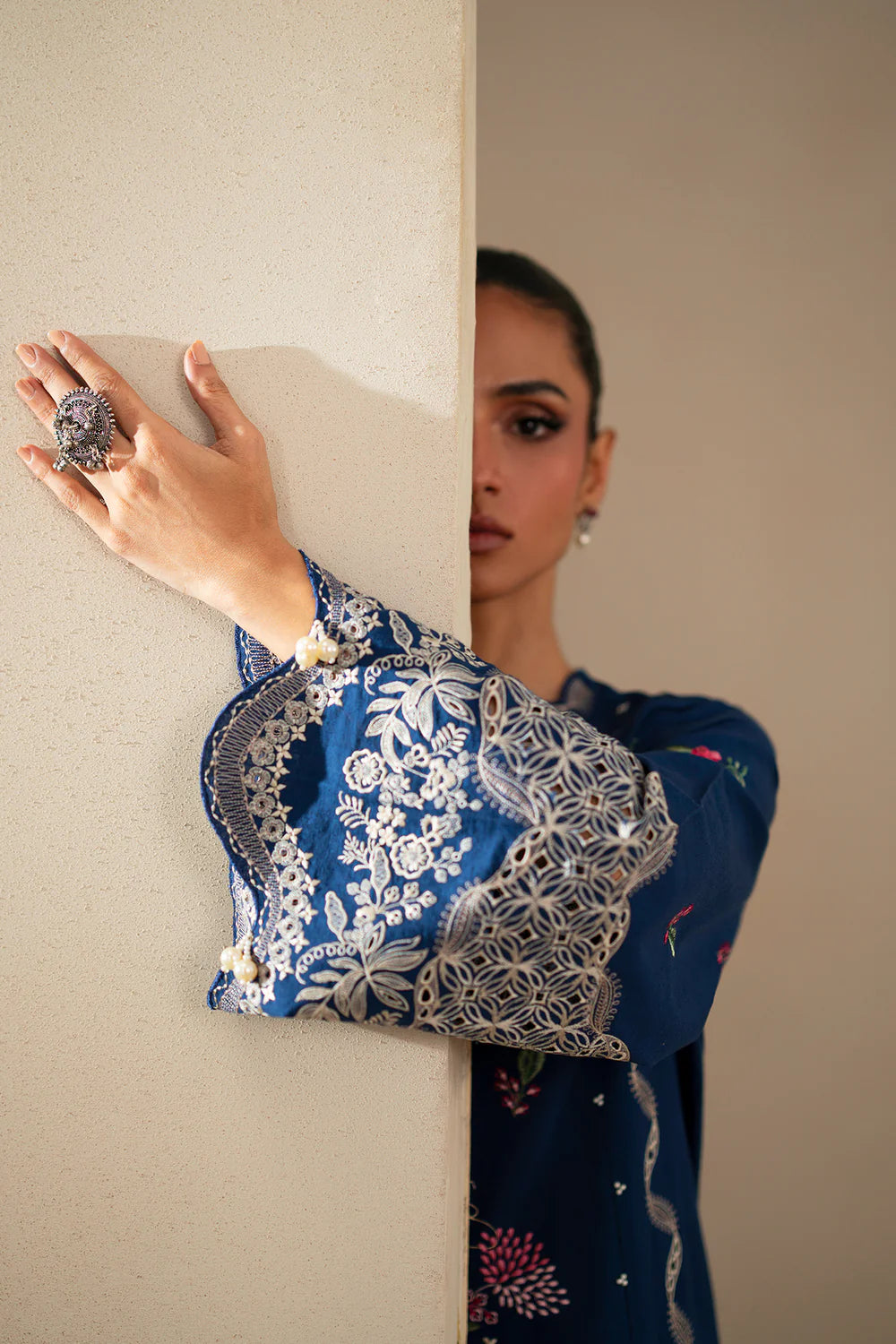 INDIGO BLUE | E0785/203/622 | Unstitched Winter '25 | Ethnc