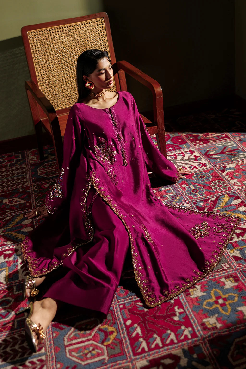 UE-722 Embroidered Ramen Silk | Festive Formals ‘26 | Iznik