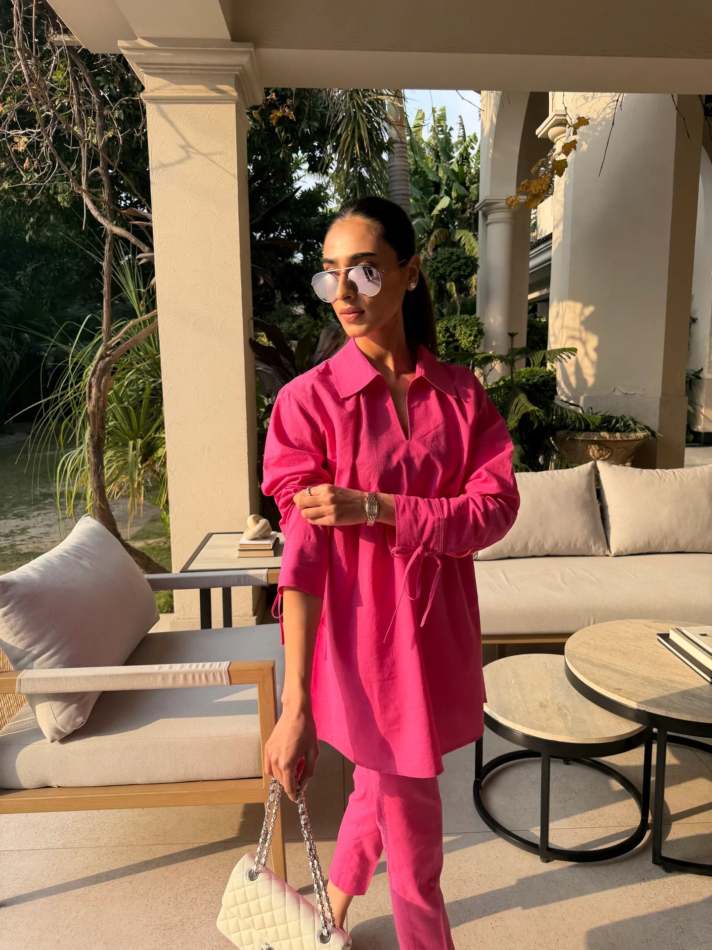 Hot Pink Bow Set | Sak Atelier