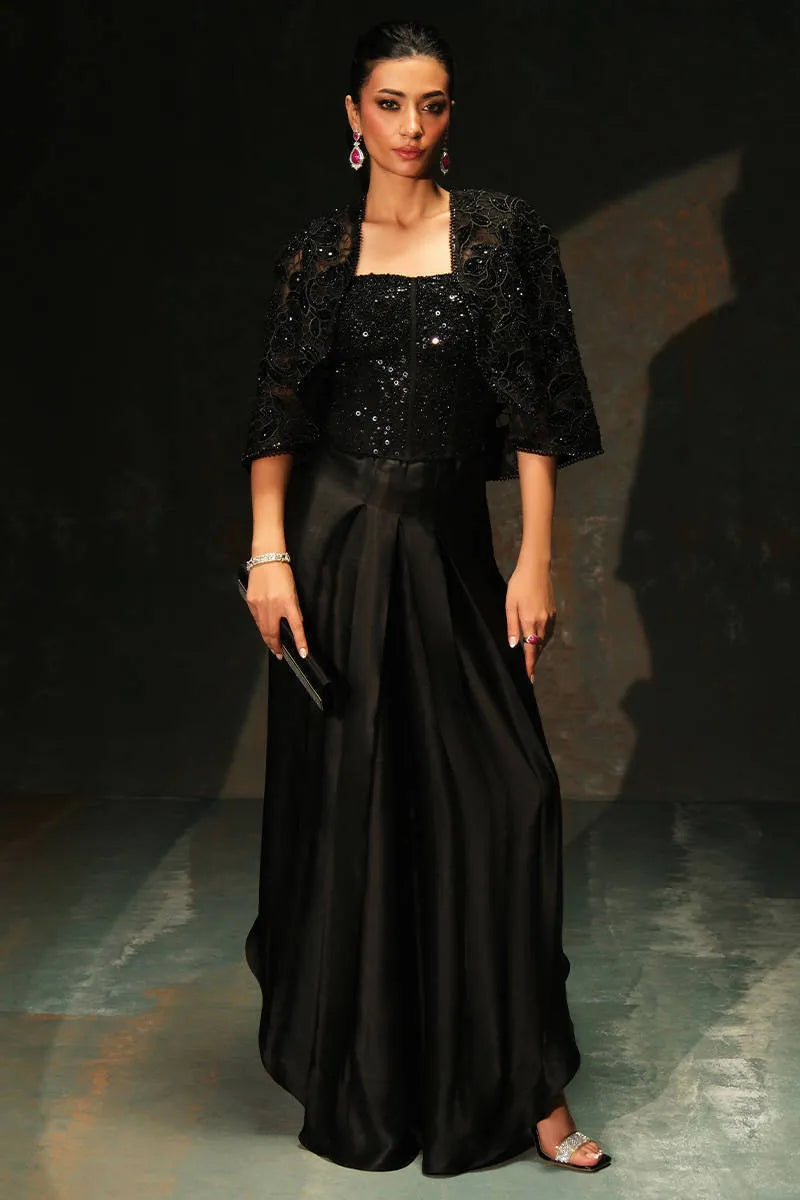 Obsidian Jacket, Bustier And Skirt Pant | VELVET ECLIPSE '25 | FARIDA HASAN