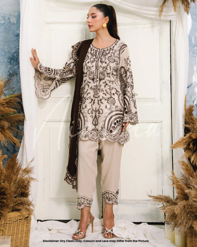 Cocoa Cream | Pashmina Drop 1 |  Nia Mia