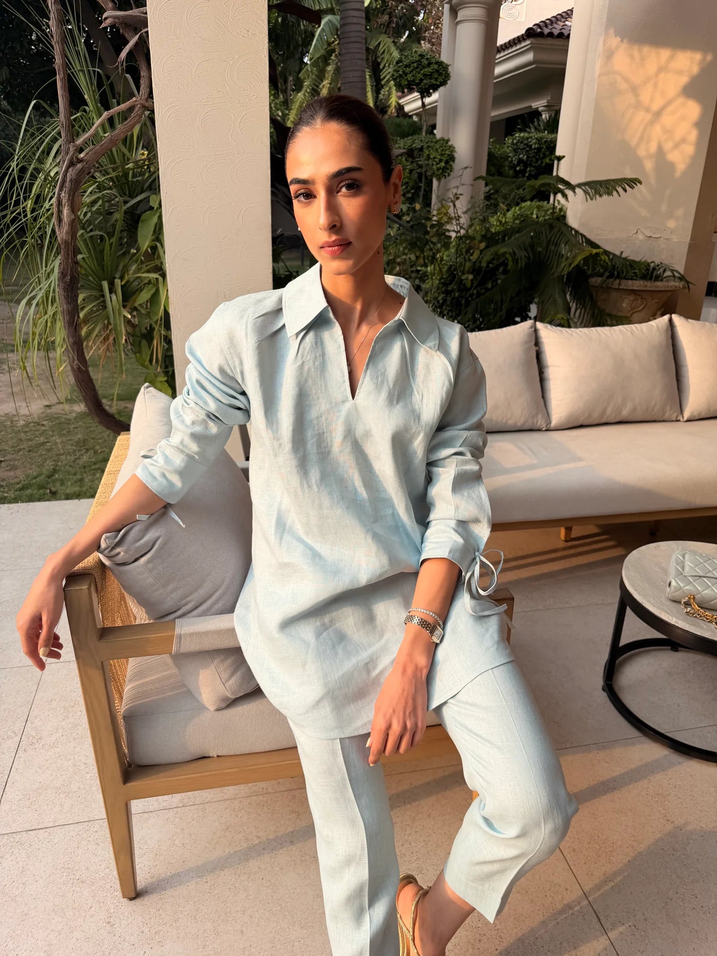 Blue Bow Set | Sak Atelier