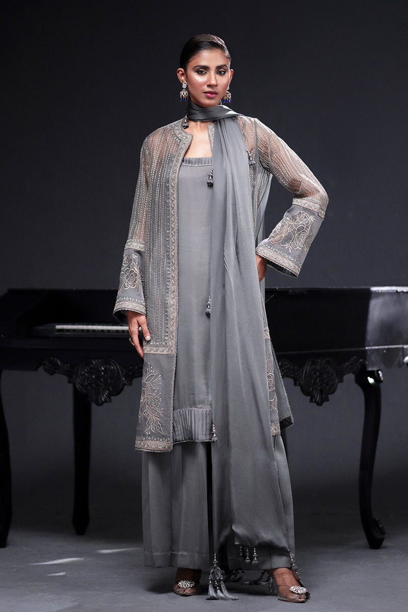Grey Elegance | Chai Coffee A/W’25 | Mohsin Naveed Ranjha