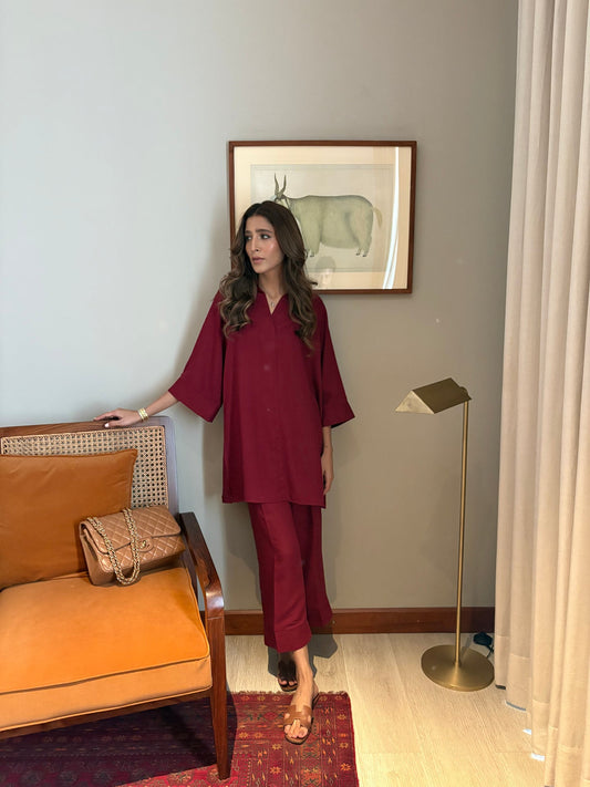 DEEP RED TOBY SET | SAK ATELIER