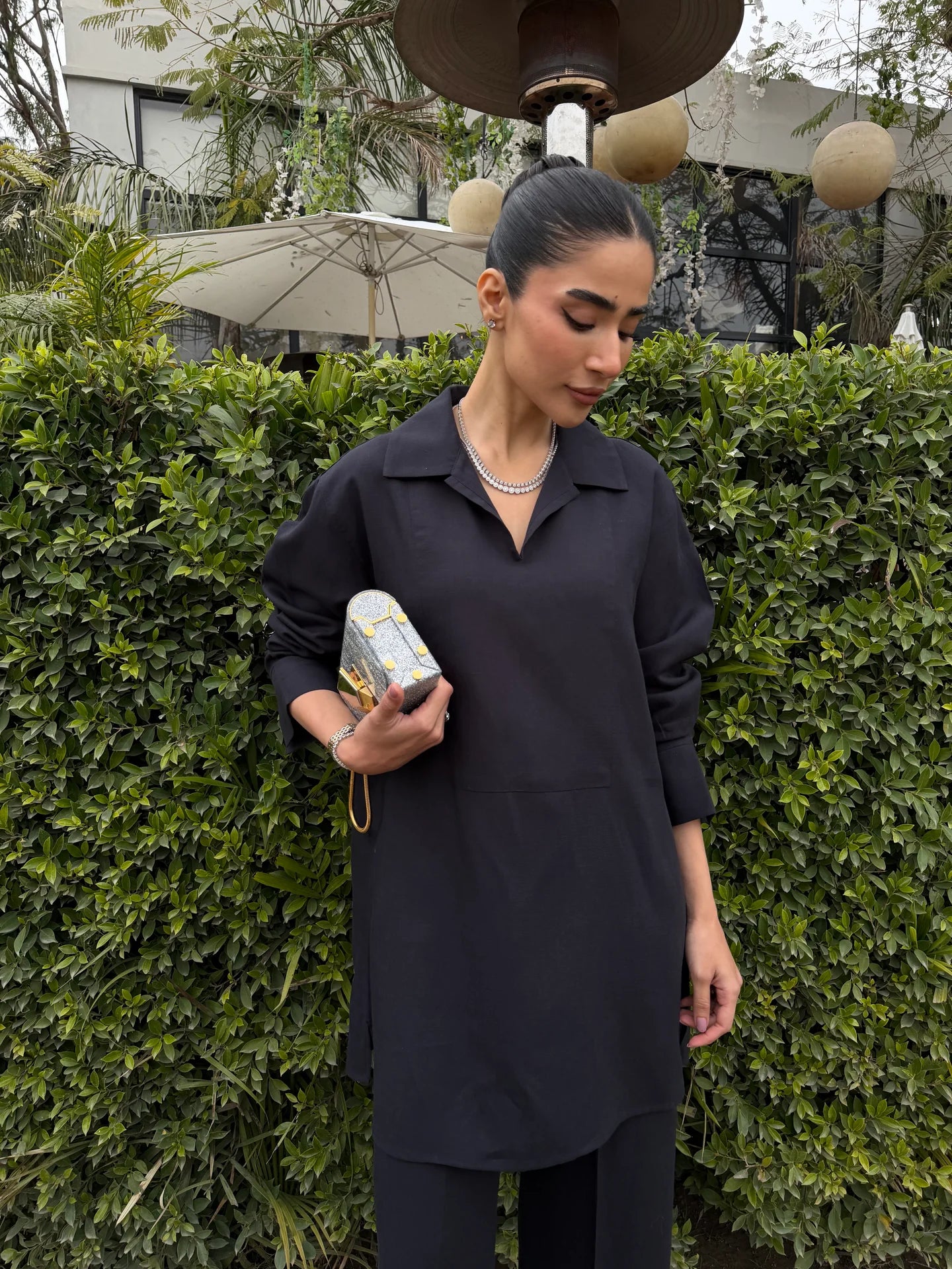 Charcoal Linen Willow Set | Sak Atelier