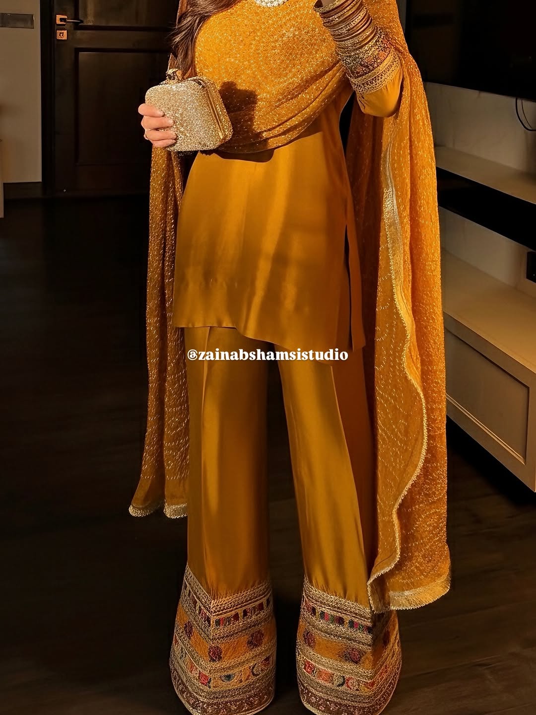 The Nooré Set in Yellow| Zainab Shamsi Studio