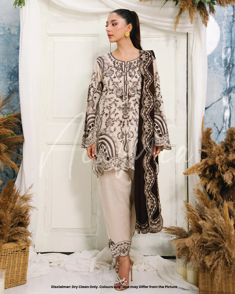 Cocoa Cream | Pashmina Drop 1 |  Nia Mia