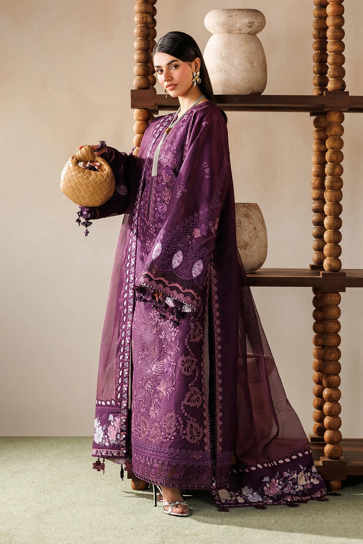 ELU26D02 | UNSTITCHED EID LAWN | Baroque