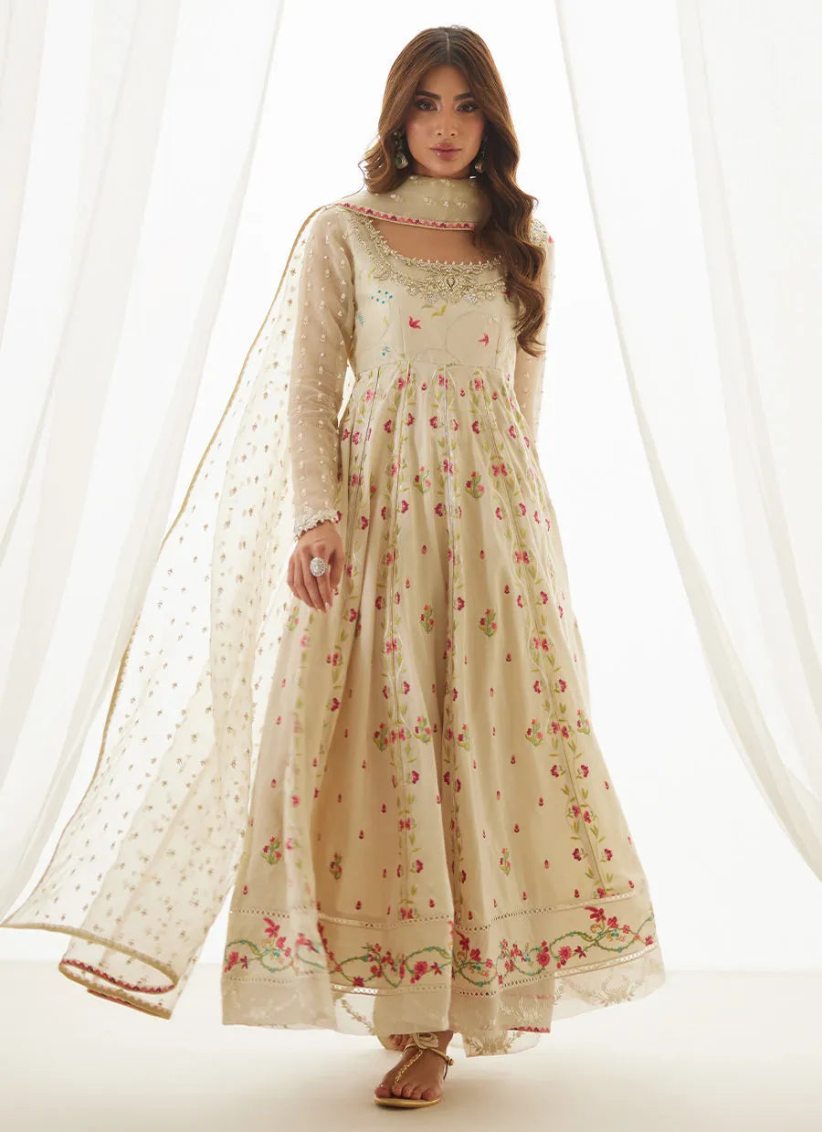 Aris Ivory Kalidaar And Dupatta | LUXE PRET' 25 | FARAH TALIB AZIZ