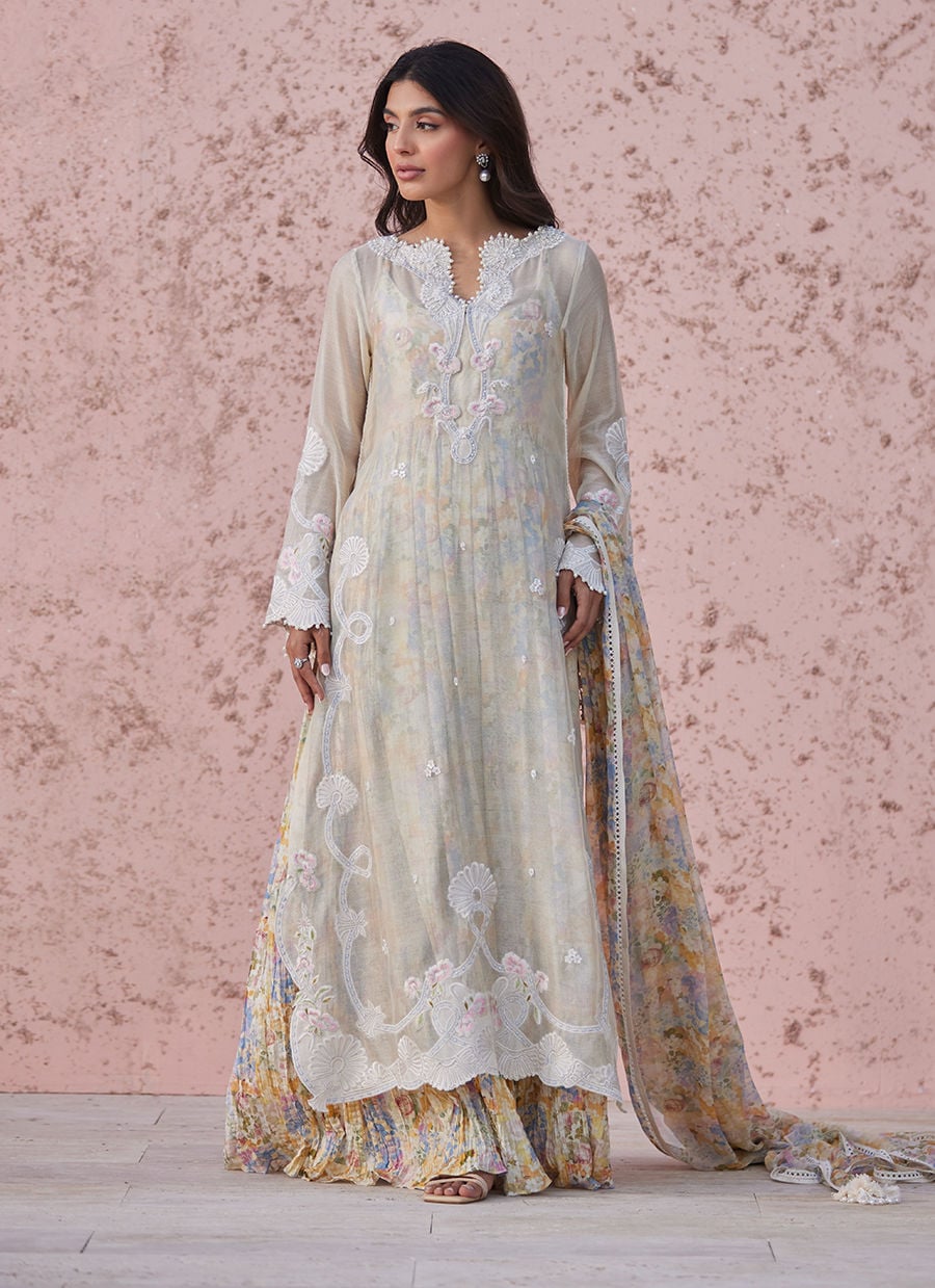 Josie Shirt, Inner and Dupatta Set| Tara Luxe Eid '26 | FARAH TALIB AZIZ