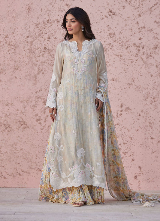 Josie Shirt, Inner and Dupatta Set| Tara Luxe Eid '26 | FARAH TALIB AZIZ