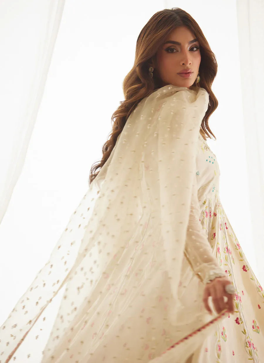Aris Ivory Kalidaar And Dupatta | LUXE PRET' 25 | FARAH TALIB AZIZ