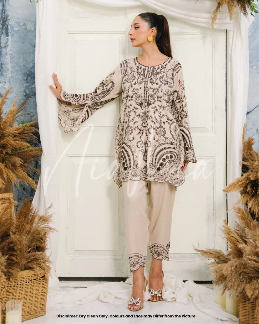 Cocoa Cream | Pashmina Drop 1 |  Nia Mia