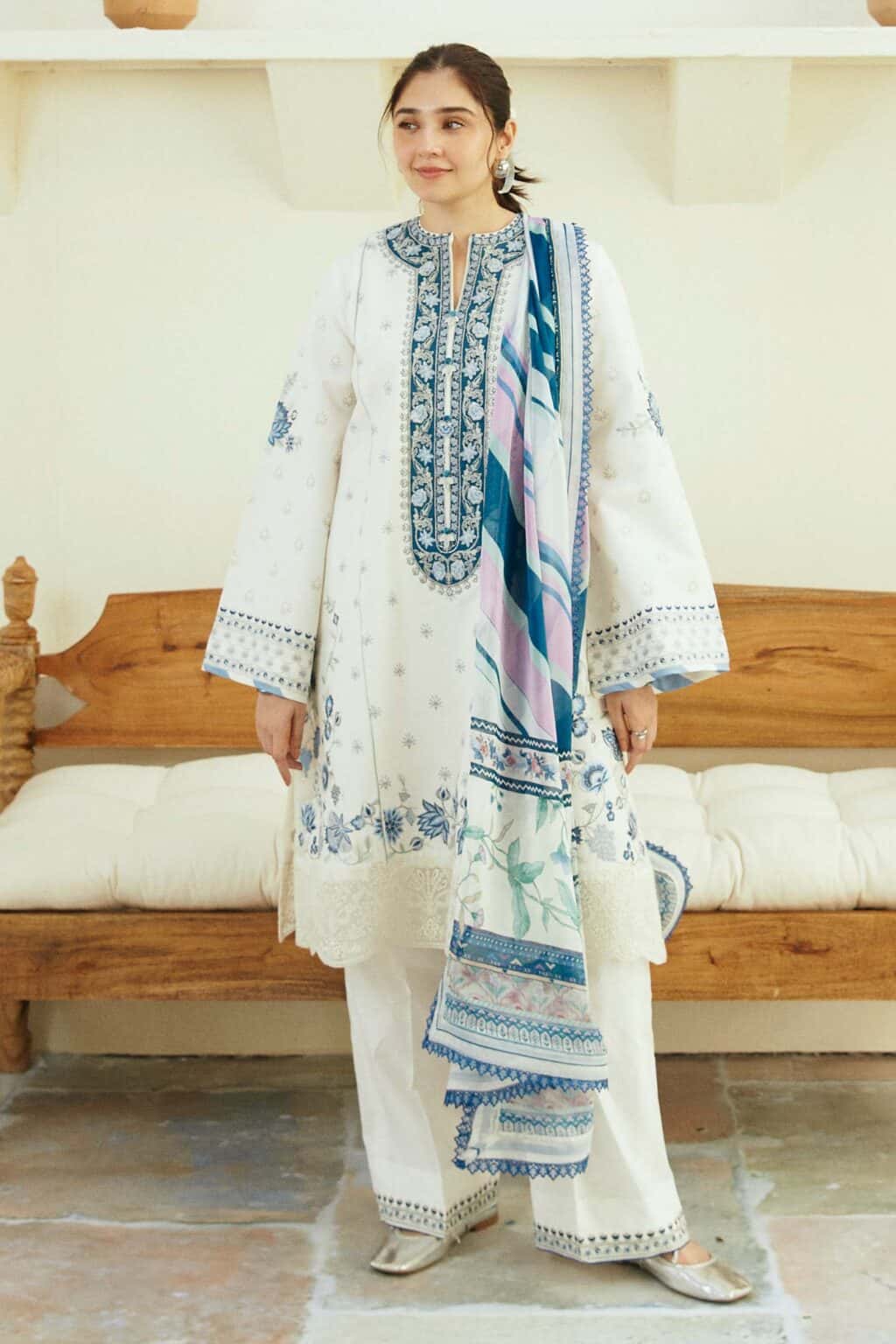 Coco Eid Edition by Zara Shahjahan 2024 | IVORY-D4