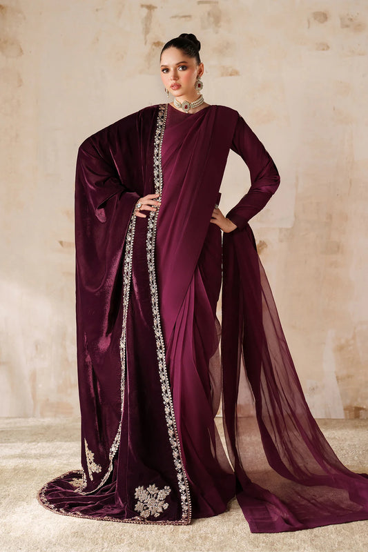 EMBROIDERED VELVET SHAWL VS-60 | Baroque