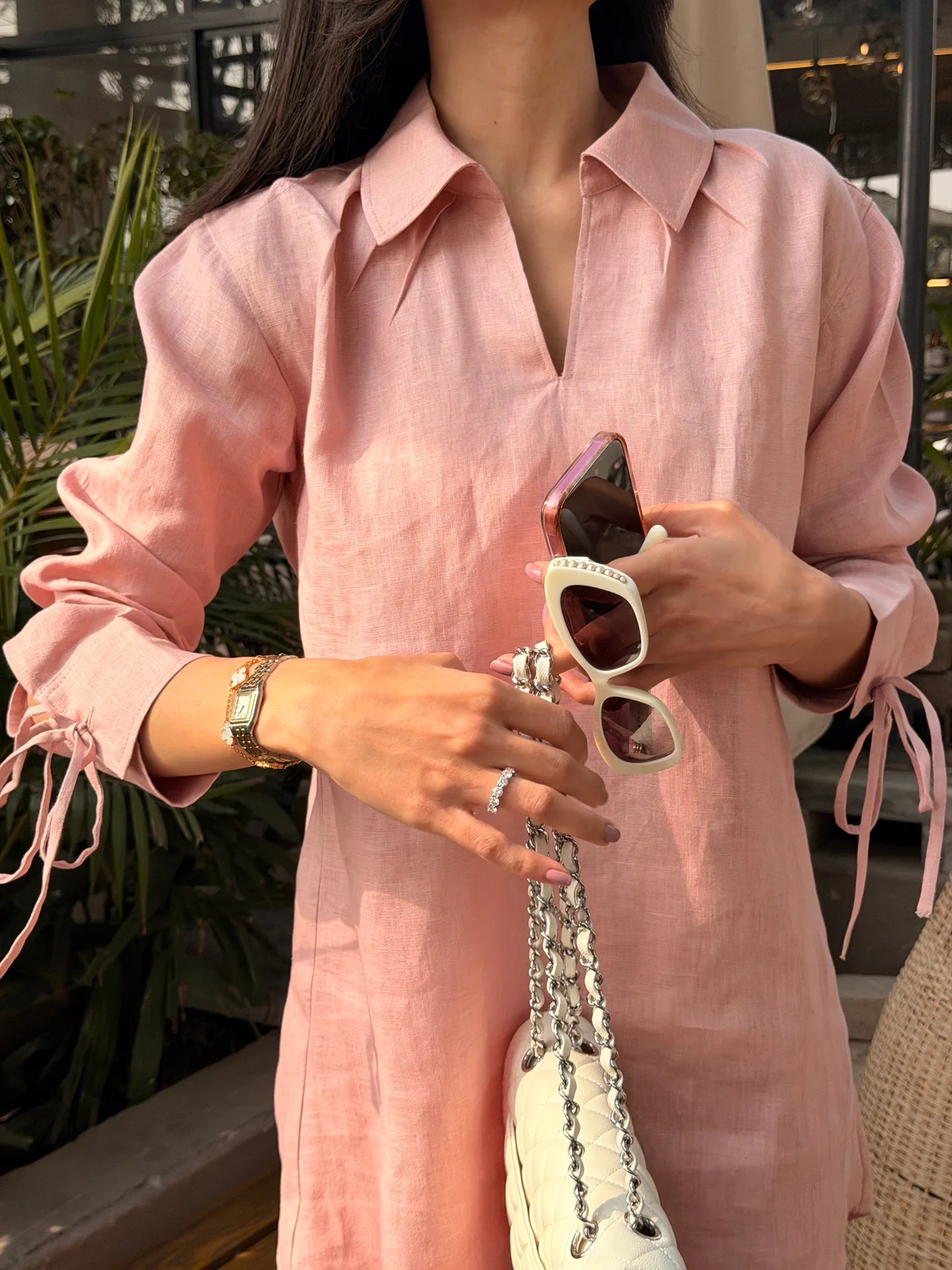 Light Pink Bow Set | Sak Atelier