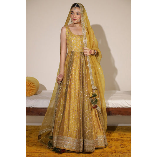 CHATTA PATTI MUSTARD ANARKALI | DYOT | Chamkeli' 25