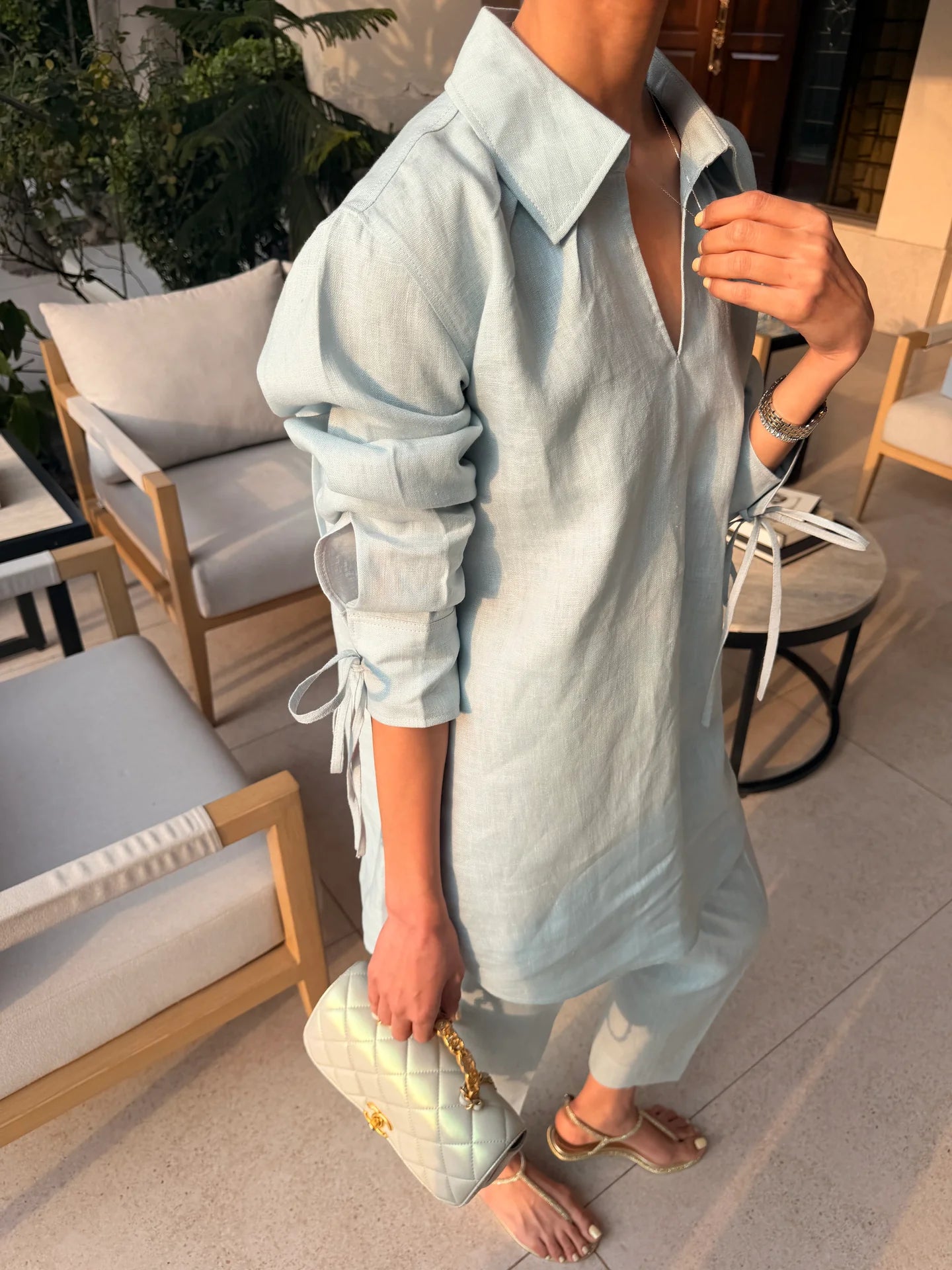 Blue Bow Set | Sak Atelier