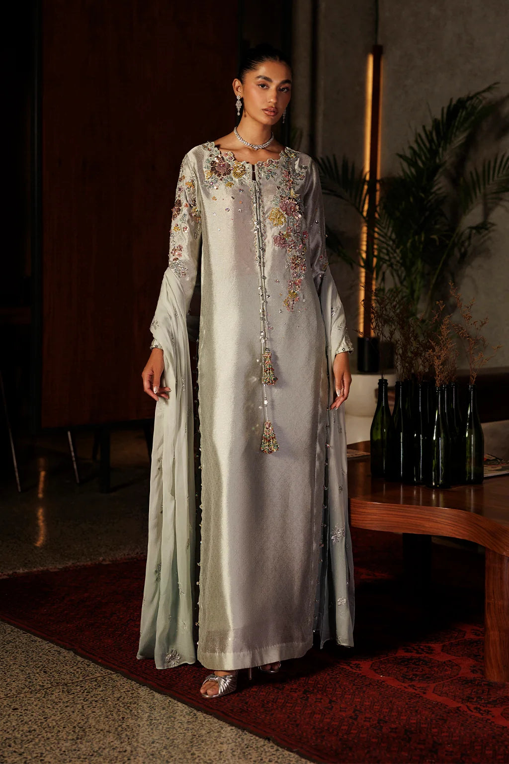UE-718 Jacquard Sheesha Silk | Festive Formals ‘26 | Iznik