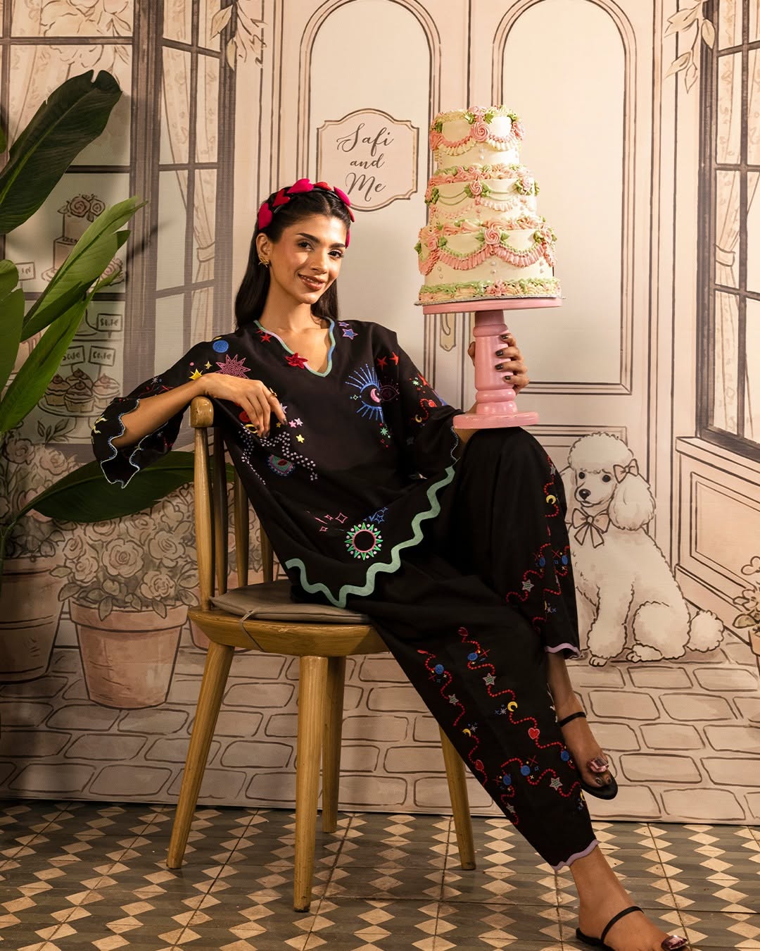 Black | Safi & Me | SANA SAFINAZ (RTS)