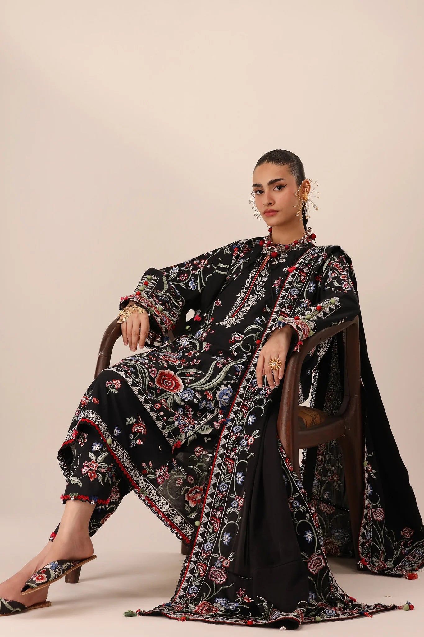 ZABAR (EL26-01 A ST) | STITCHED-ELAN LAWN'26 | ELAN