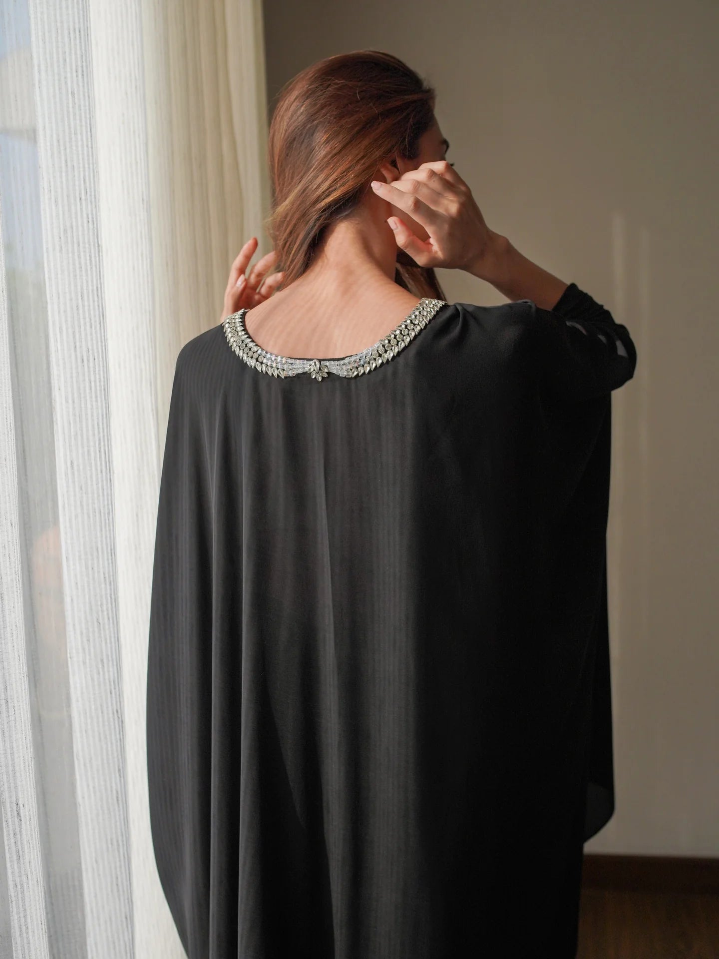 BLACK ZUMA KAFTAAN | SAK ATELIER