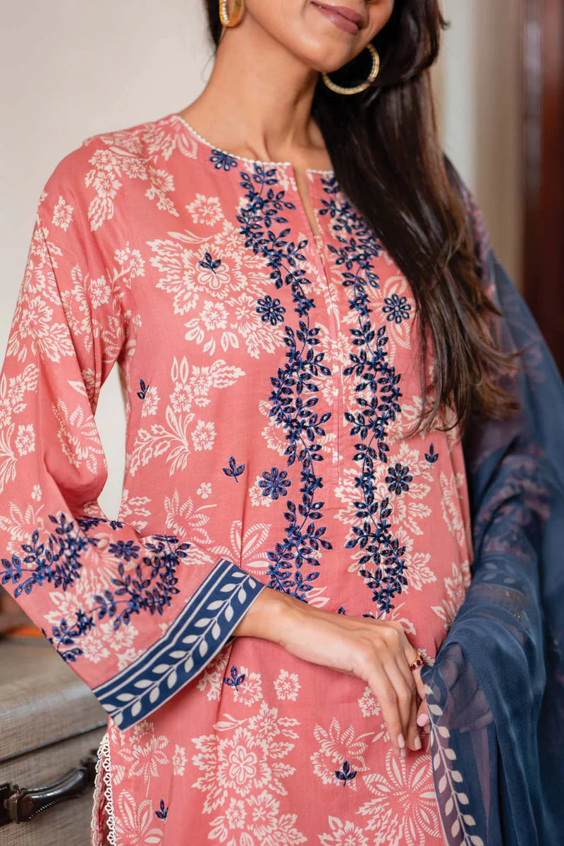 Sahar Unstitched Lawn | S24-EL-V2-05