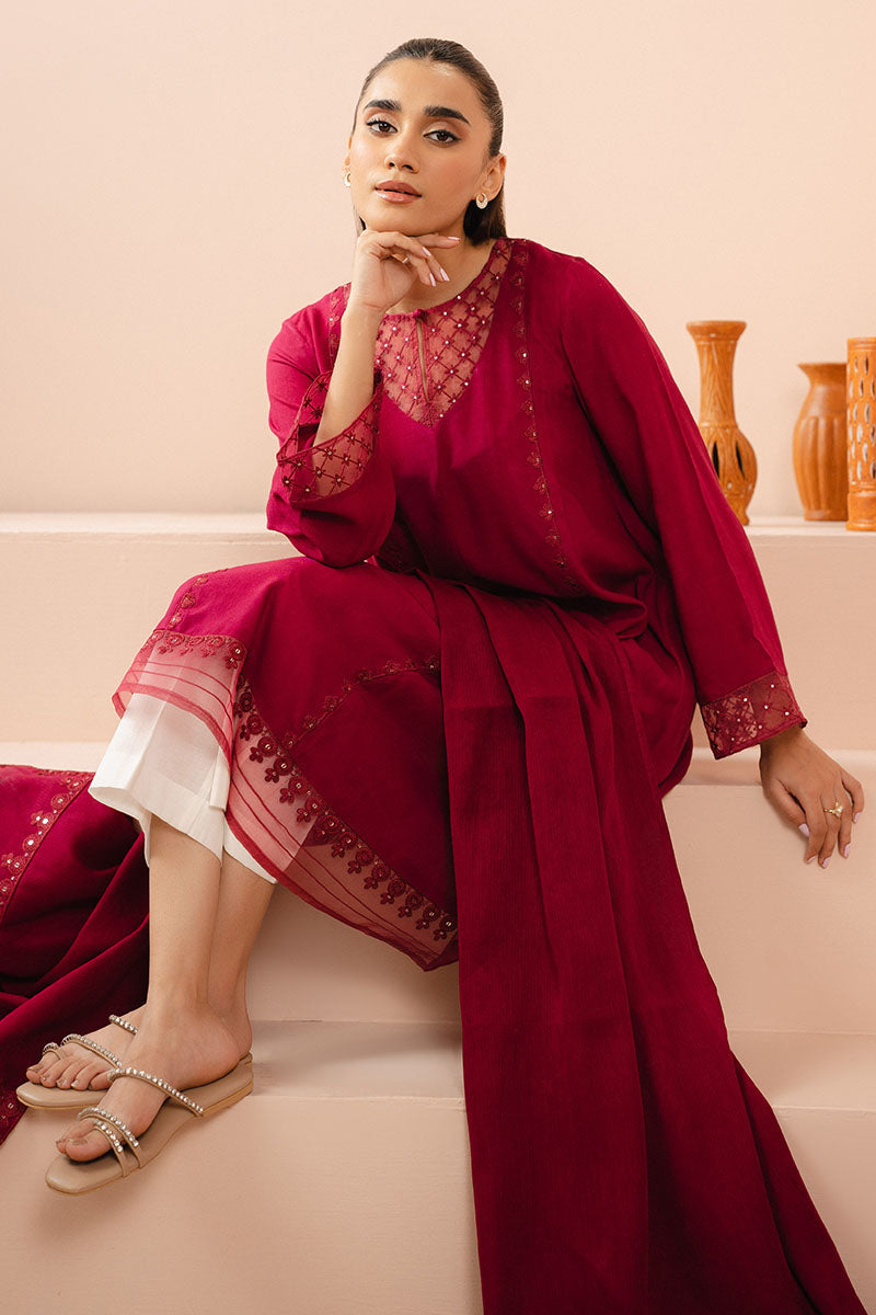 SANGRIA ALLURE-2 PC 2 PIECE (SHIRT AND DUPATTA) | Cross Stitch RTW