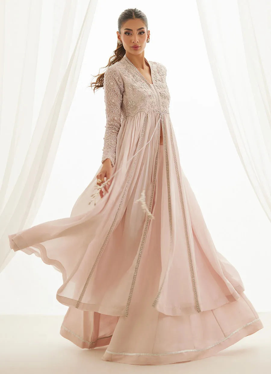 Tali Pale Pink Kalidaar | LUXE PRET' 25 | FARAH TALIB AZIZ