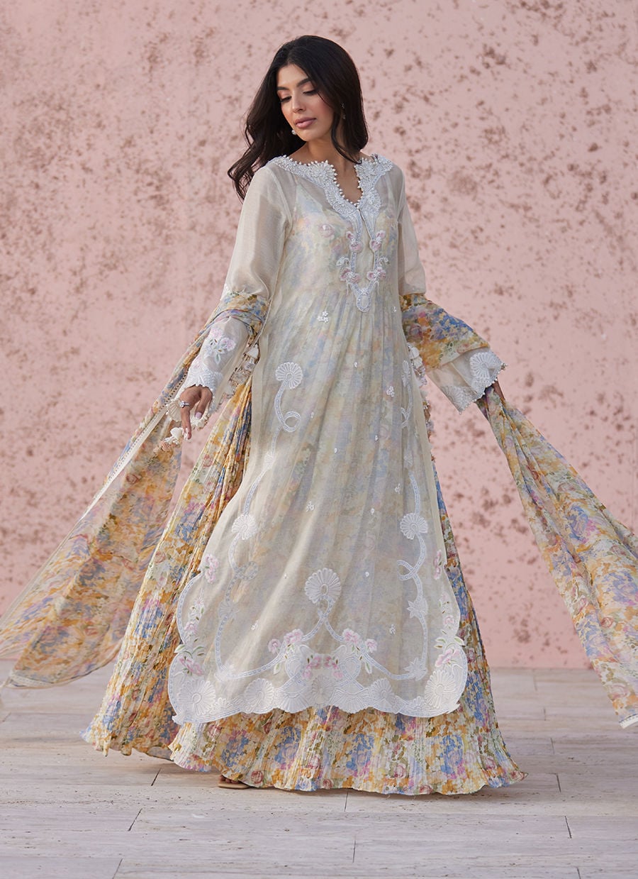Josie Shirt, Inner and Dupatta Set| Tara Luxe Eid '26 | FARAH TALIB AZIZ