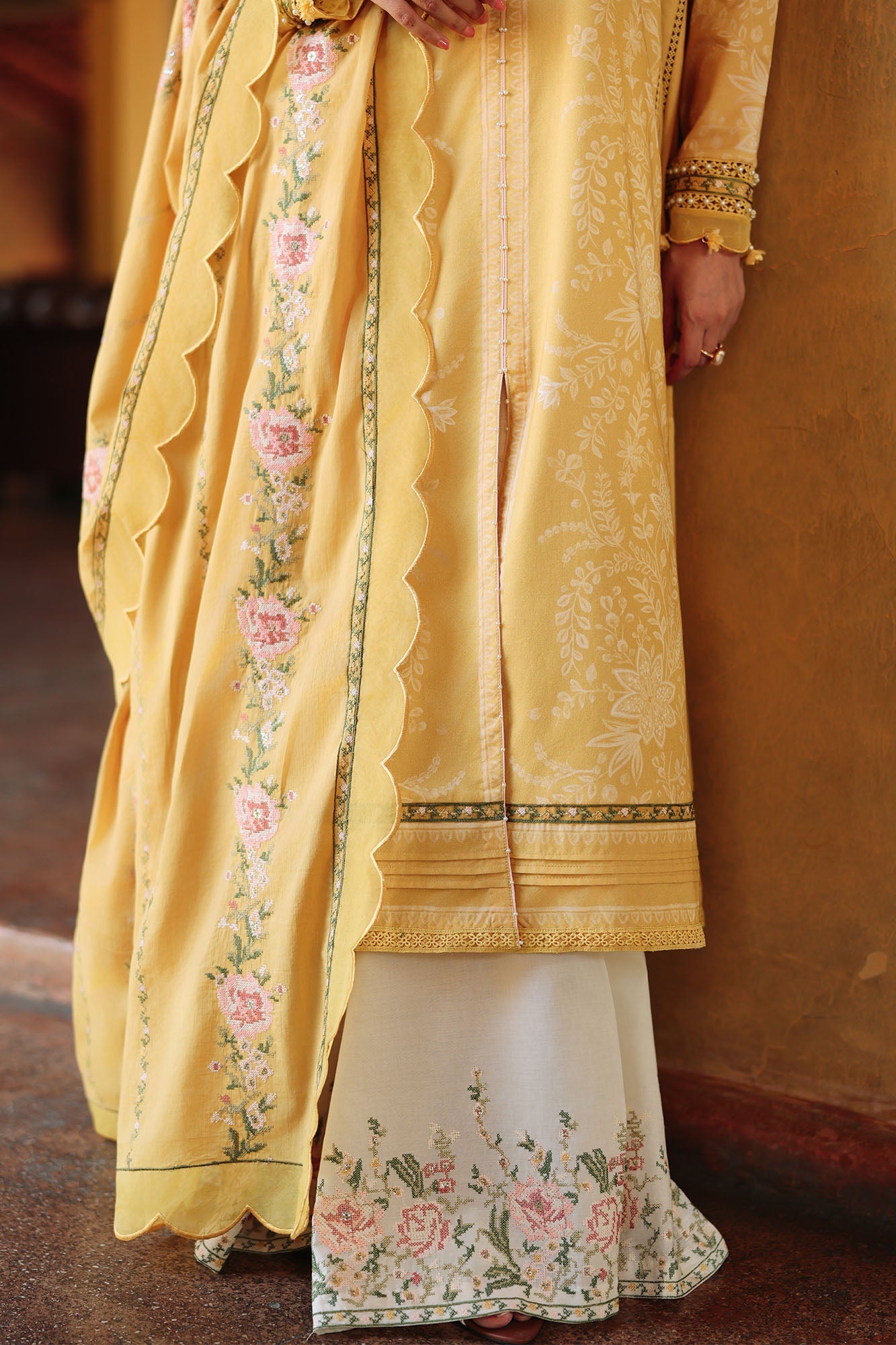 Petal Drapes| Eid Lawn Edit II '26 | Cross Stitch