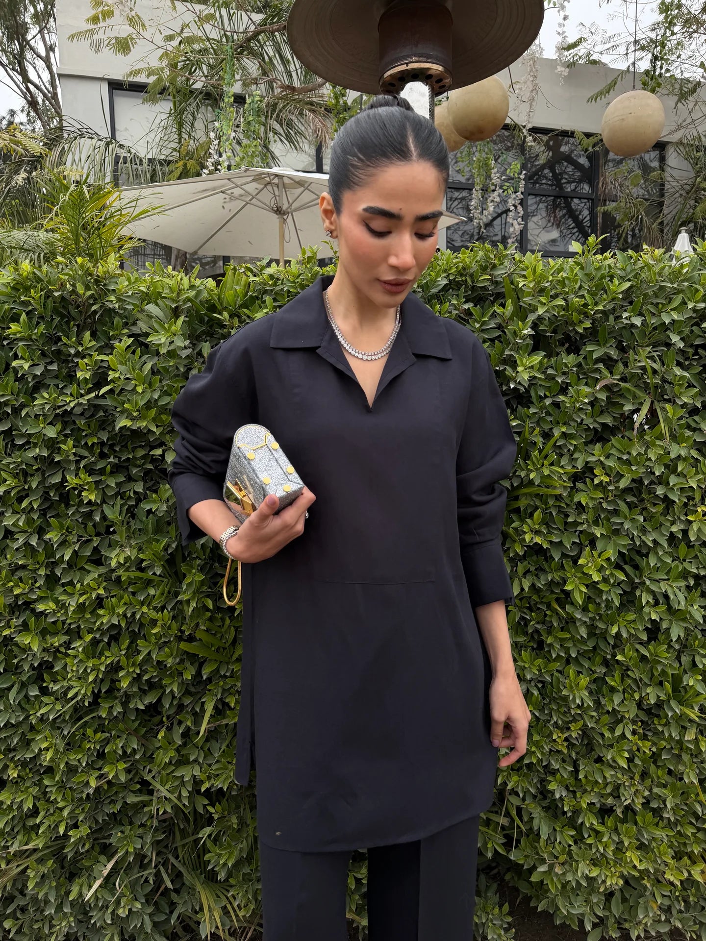 Charcoal Linen Willow Set | Sak Atelier