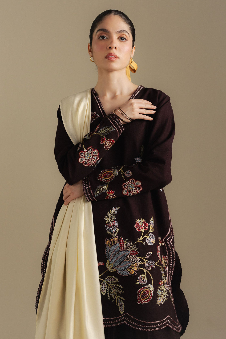 BERRY-3A | Coco Winter Unstitched’25 | Zara Shahjahan