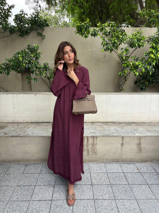 BURGUNDY DHAAGA SET | SAK ATELIER