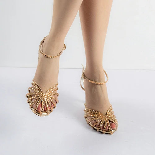 Magnafique Heels - Gold | ODE TO CLASSICS - DROP IV | L'AMOUR | FOOTWEAR