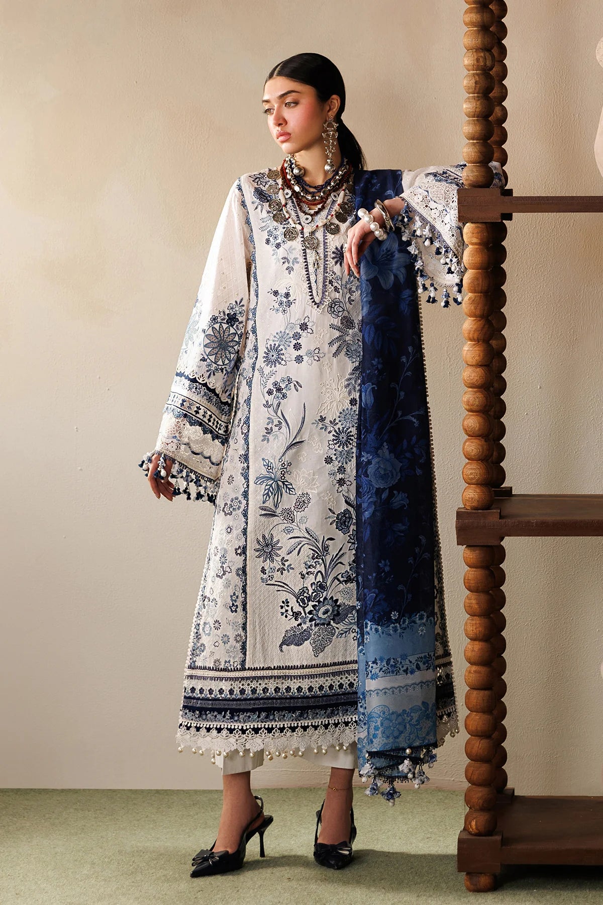 ELU26D06 | UNSTITCHED EID LAWN | Baroque