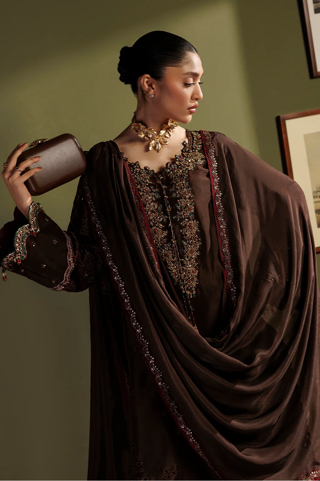UE-721 Embroidered Ramen Silk | Festive Formals ‘26 | Iznik