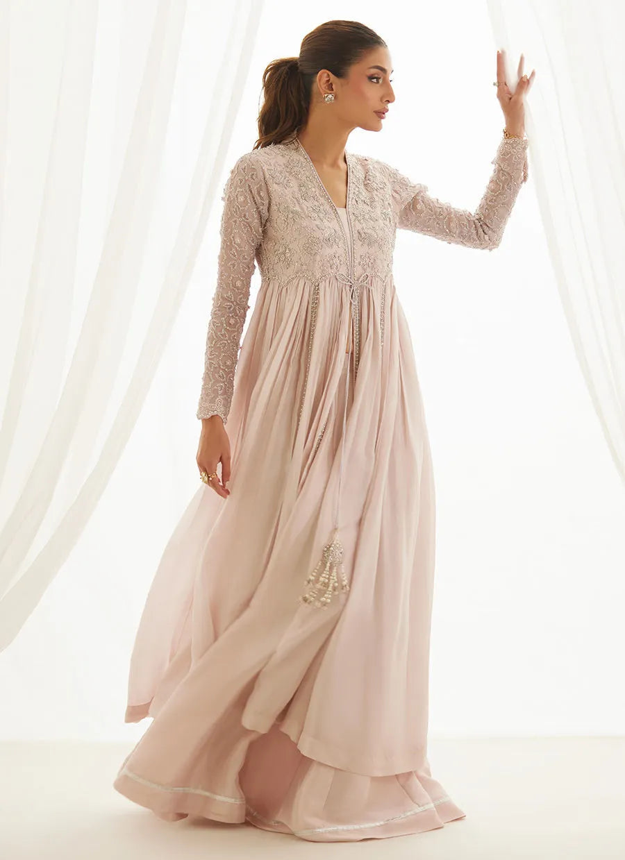 Tali Pale Pink Kalidaar | LUXE PRET' 25 | FARAH TALIB AZIZ