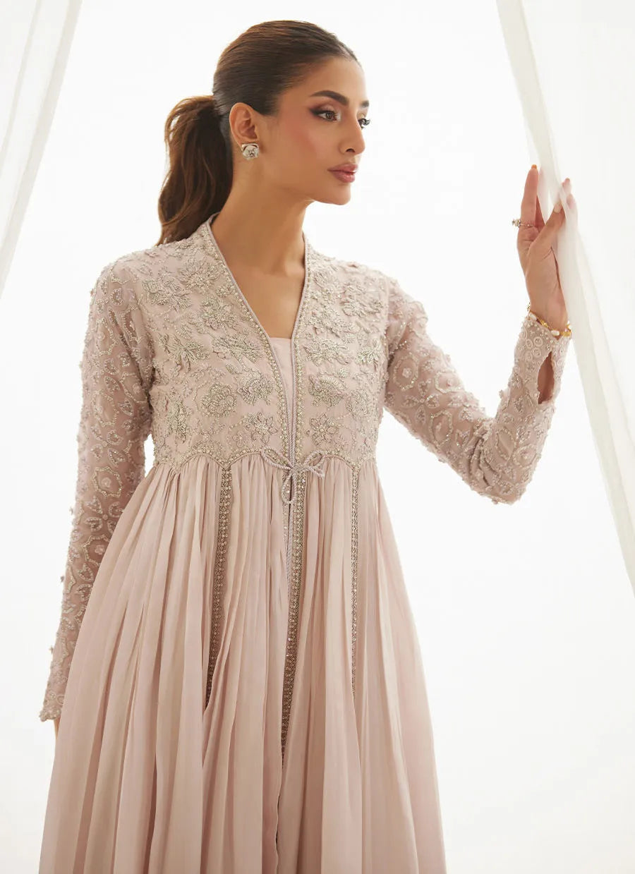 Tali Pale Pink Kalidaar | LUXE PRET' 25 | FARAH TALIB AZIZ