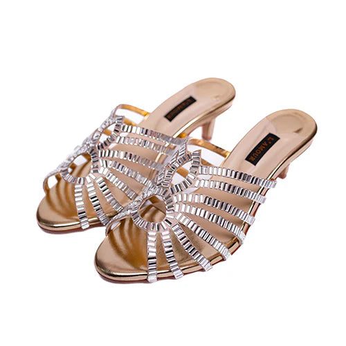 Cristina Gold Kitten | L'AMOUR | FOOTWEAR