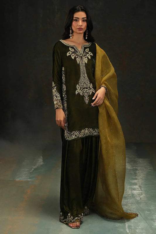 Zeenat Shirt, Pants And Dupatta | VELVET ECLIPSE '25 | FARIDA HASAN
