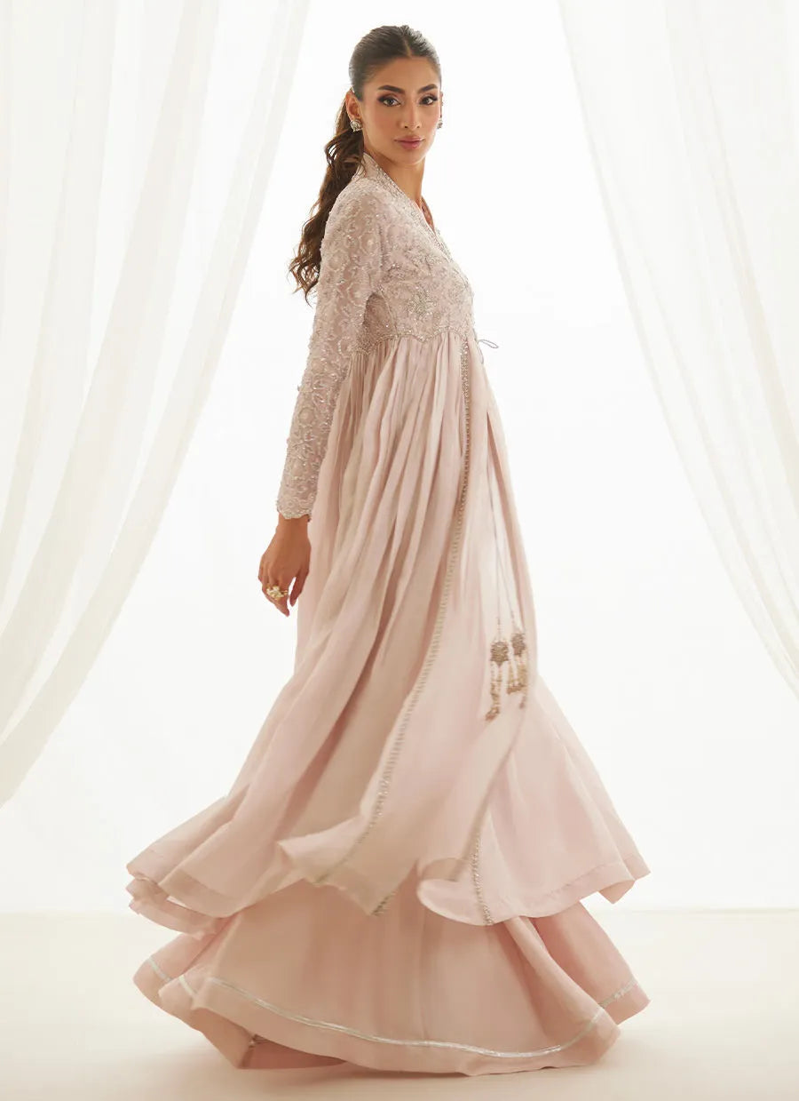 Tali Pale Pink Kalidaar | LUXE PRET' 25 | FARAH TALIB AZIZ