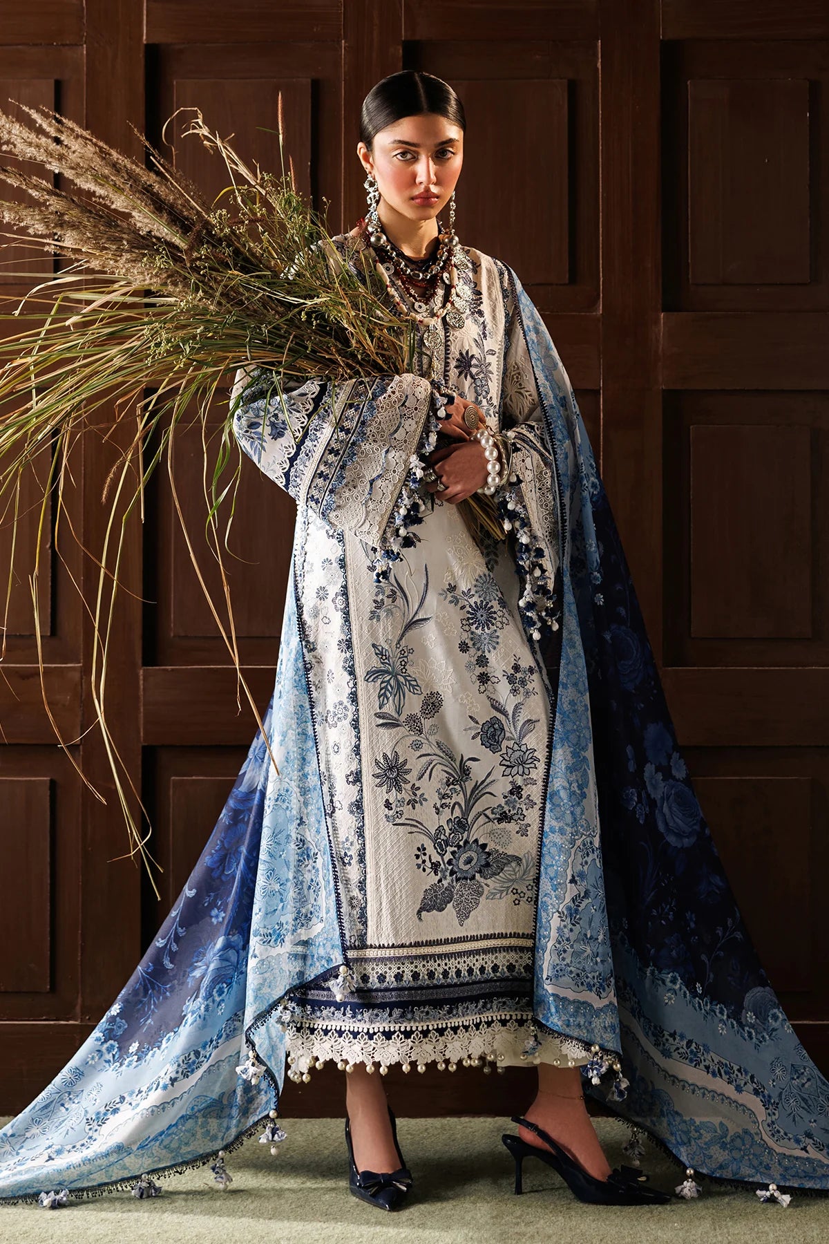 ELU26D06 | UNSTITCHED EID LAWN | Baroque