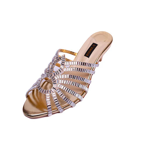 Cristina Gold Kitten | L'AMOUR | FOOTWEAR