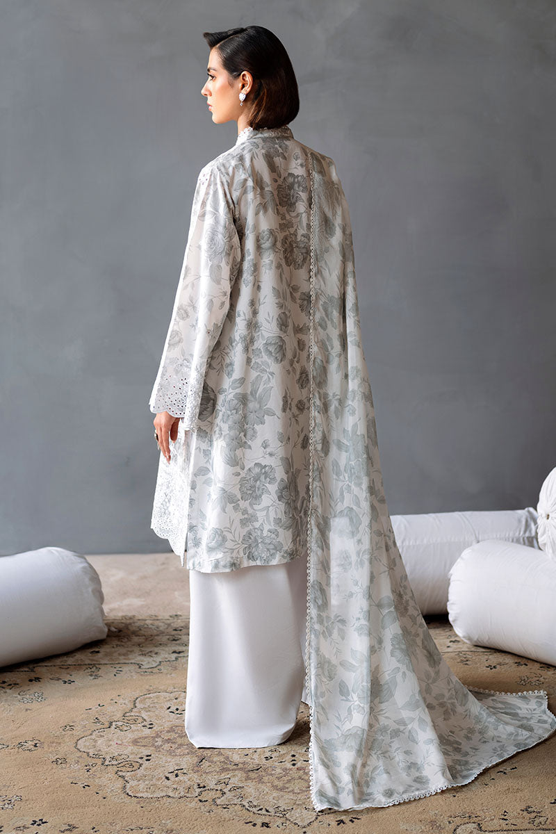 MESH BLOOM-3PC PRINTED LAWN SUIT | Cross Stitch