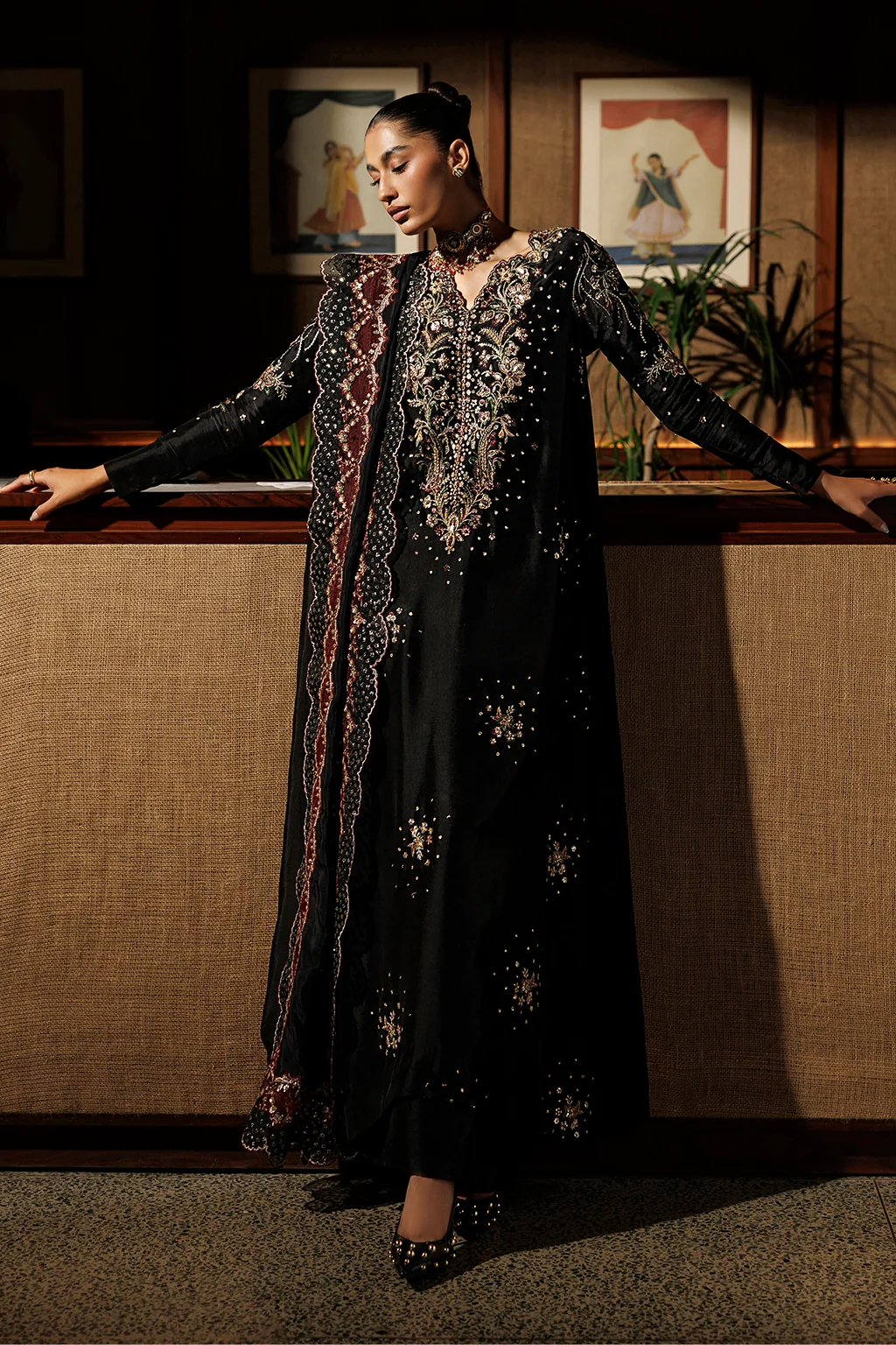 UE-716 Embroidered Ramen Silk | Festive Formals ‘26 | Iznik