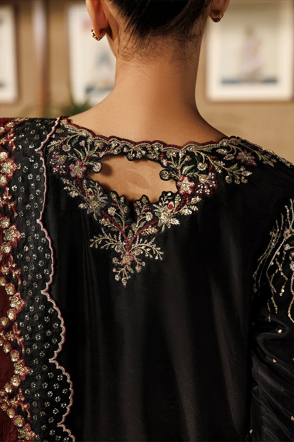 UE-716 Embroidered Ramen Silk | Festive Formals ‘26 | Iznik